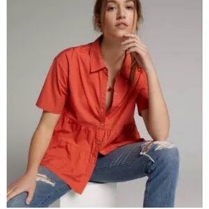 Porridge Anthropologie button down blouse
